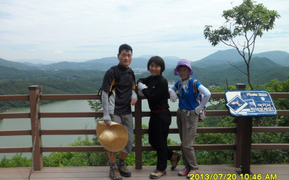 회동수원지 오륜대 전망대에서 본 풍경